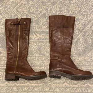 Franco Sarto Brown Leather Boots